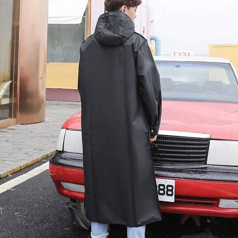 Waterproof Rain Coat Biker Raincoat Black Poncho Mens Resistant Raincoats for Rain Windbreaker Adult Style Rope Woman Gear Home Y250814