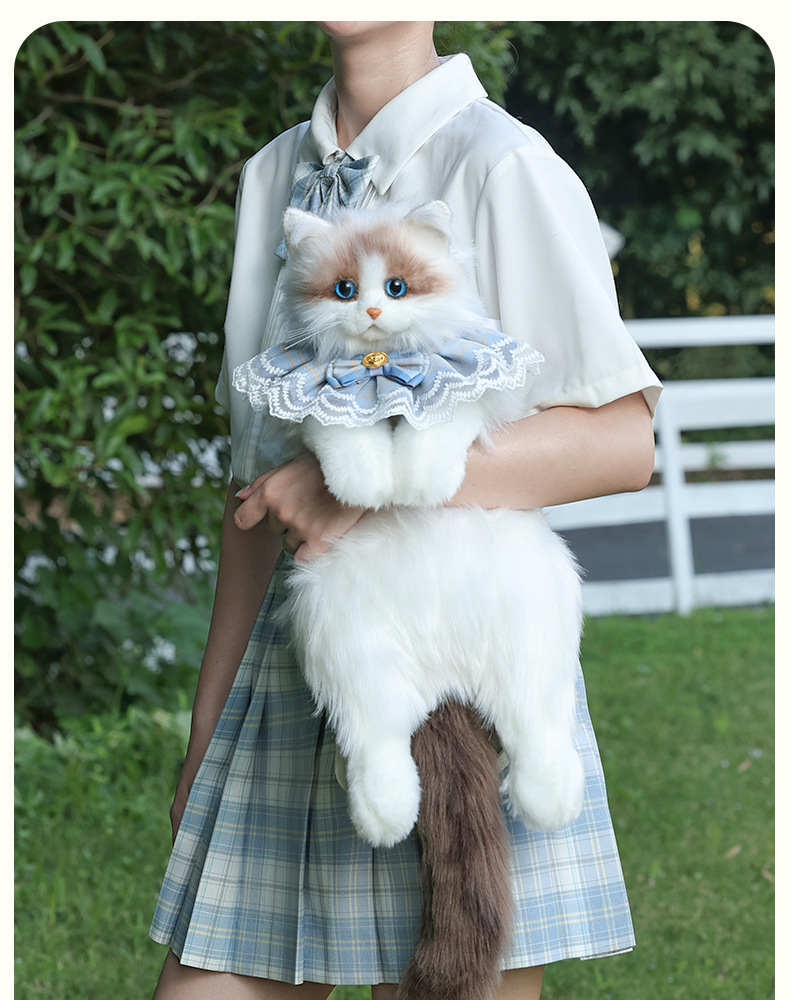 2025 Autumn New Women's Shoulder Bag Couple Bag Cloth Doll Cat Backpack Plush Toy Doll Birthday Gift Autumn New Designer Backpack