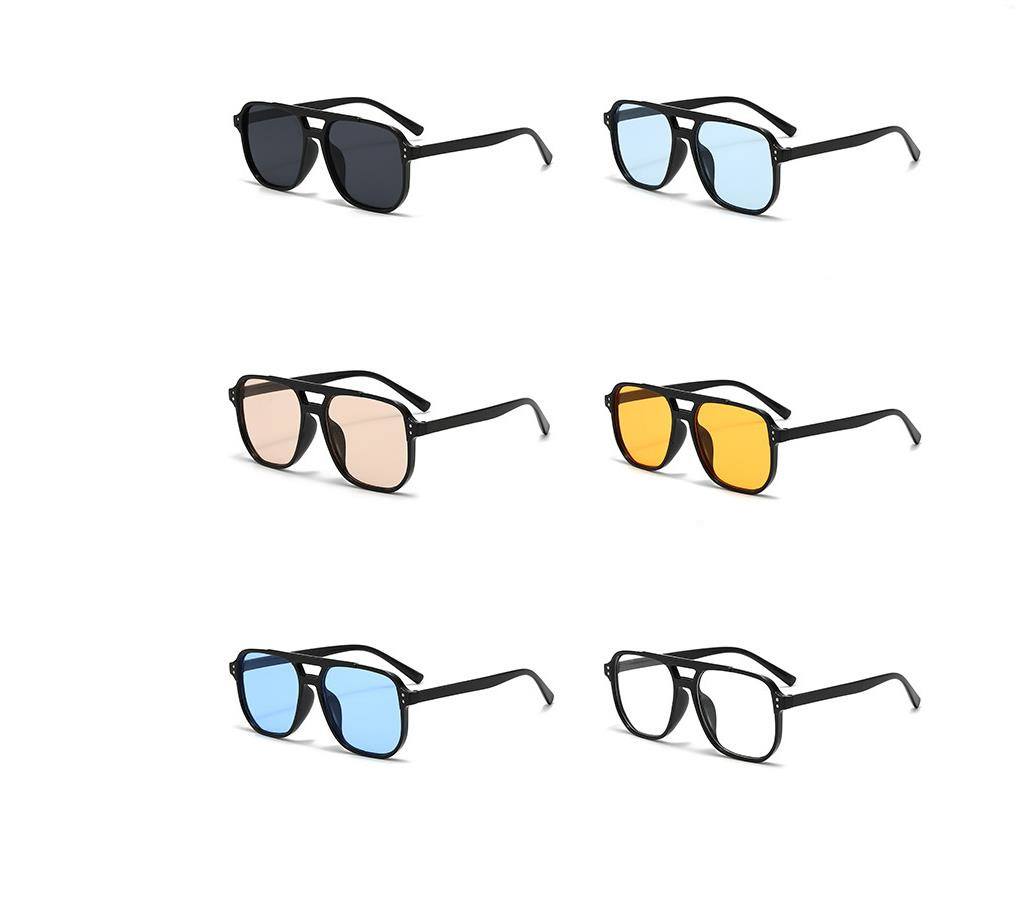 Designer Sunglasses For Women Men Oversized Sunglasses UV400 Protection Double Bridge Design Sunglasses Luxury Polarized Goggle Pilot Alloy Frame Eyew