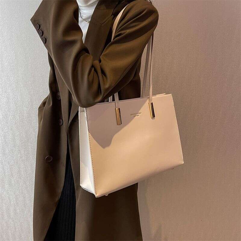 Large-capacity Bag Women's 2023 New High-end Fashion Niche Design Shoulder all-match retro commuter tote bag
