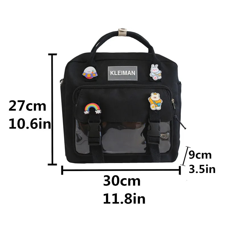 Japanese high-capacity single-shouldered slouch bag for school carry-on canvas messenger bag Japan and South Korea 250809