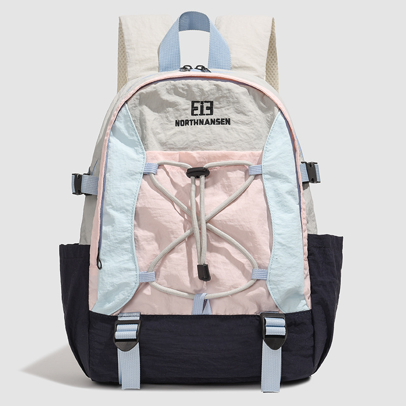 Autumn New Unisex Style Backpack For Couples Color Blocked Double Seam Large Capacity Casual Backpack Autumn New Designer Backpack Cycling Camping Bac