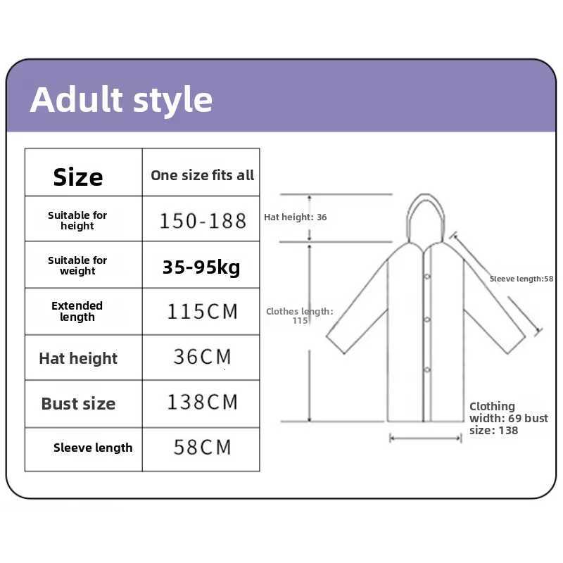 New Waterproof Splash-Resistant Raincoat Long Unisex EVA Raincoat with Hood for Travel Camping and Fishing Y250814