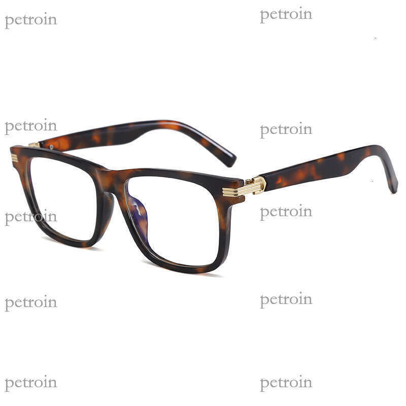 New Square Frame Optical High-End Feel Non-Prescription Fashion Trend Anti-Blue Light Glasses for Men