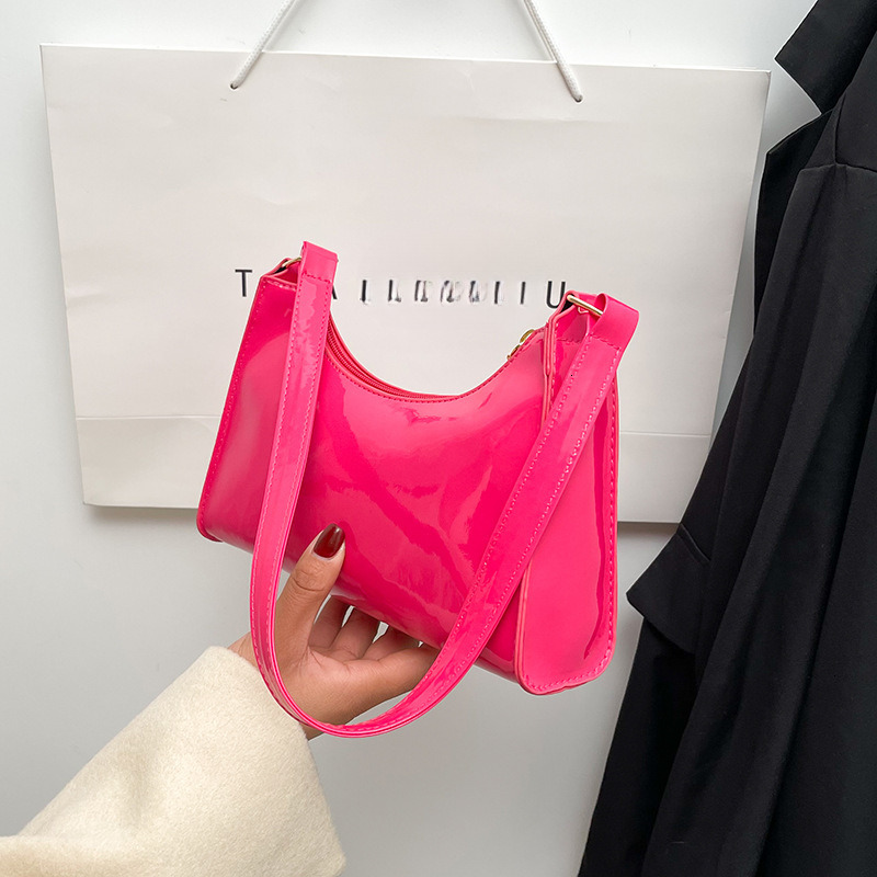 Vintage Trendy Ladies wallet Underarm Pu trend Leather Handbag Women S French Stick Simple Shoulder Bag New Brand Chain Purse