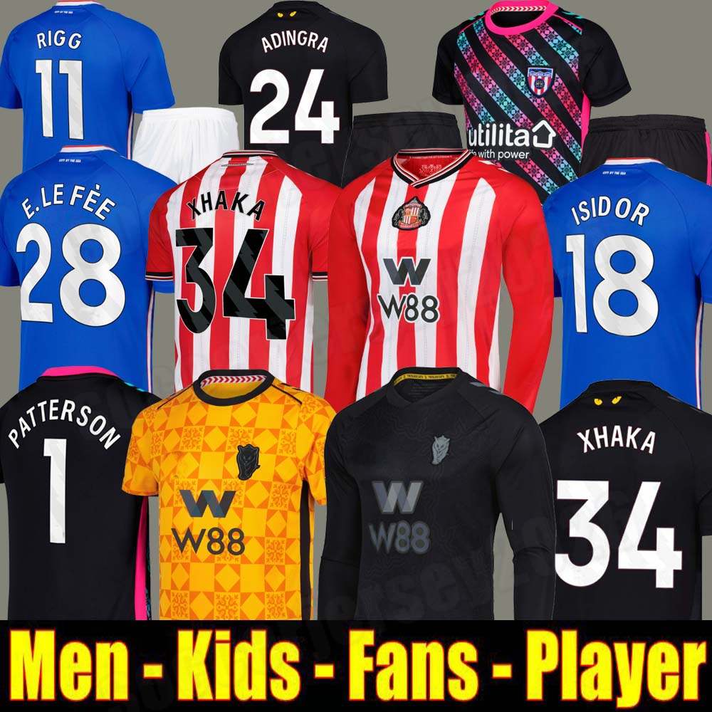 24 25 26 sunderland soccer jersey Isidor AWAY Remembrance Retro Mayenda Rigg ROBERTS ba CLarke Ekwah 2025 2026 football shirts top men kids kit black catS