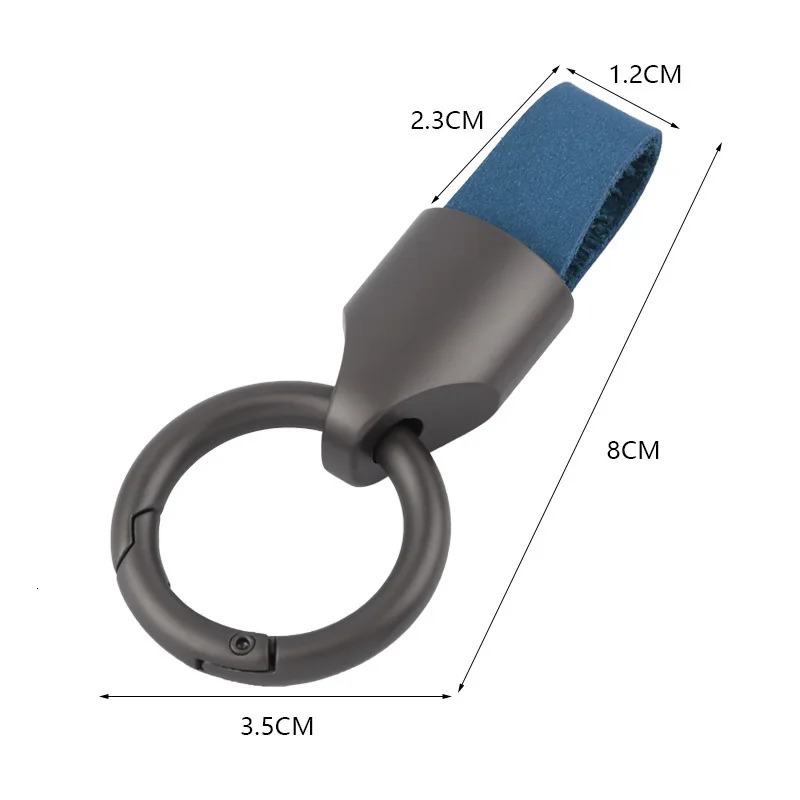 Fashion Durable Leather Car Key Ring Keychain Holder Accessories Suitable for Most Keys Keyholes Larger Than 12cm047in 250811