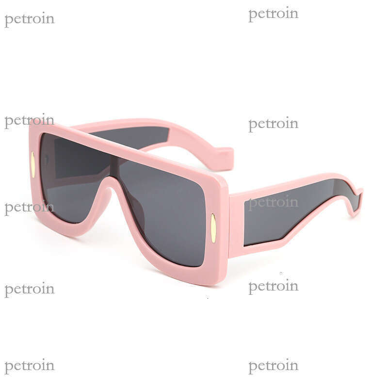 Large Frame One-Piece Personality Hip-Hop for Women, Avant-Garde Trendy Cyberpunk UV Protection Sunglasses