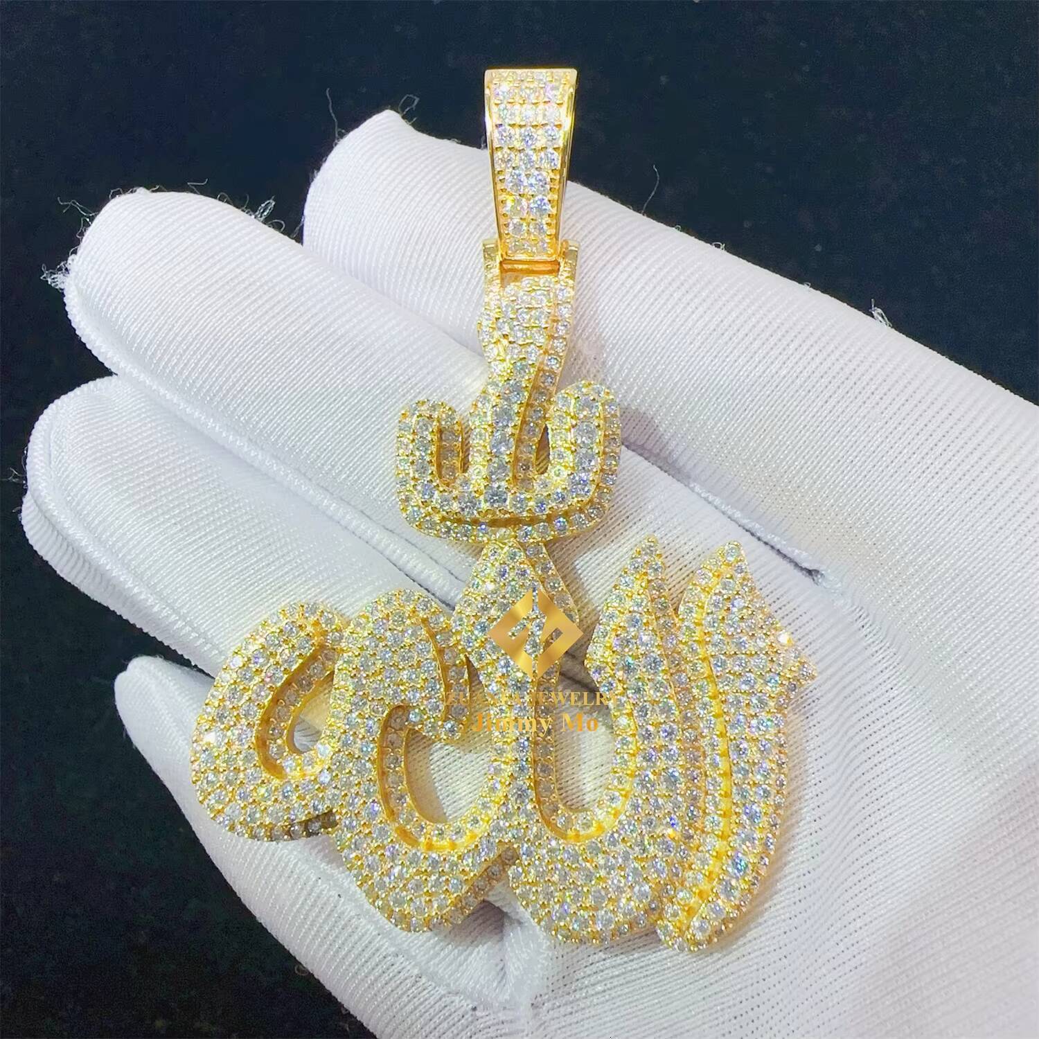 Bulk Stock GRA Certificates Pass Diamond Tester Iced Out Fire Jewelry S925 VVS1 Moissanite Diamond Pendant Necklace