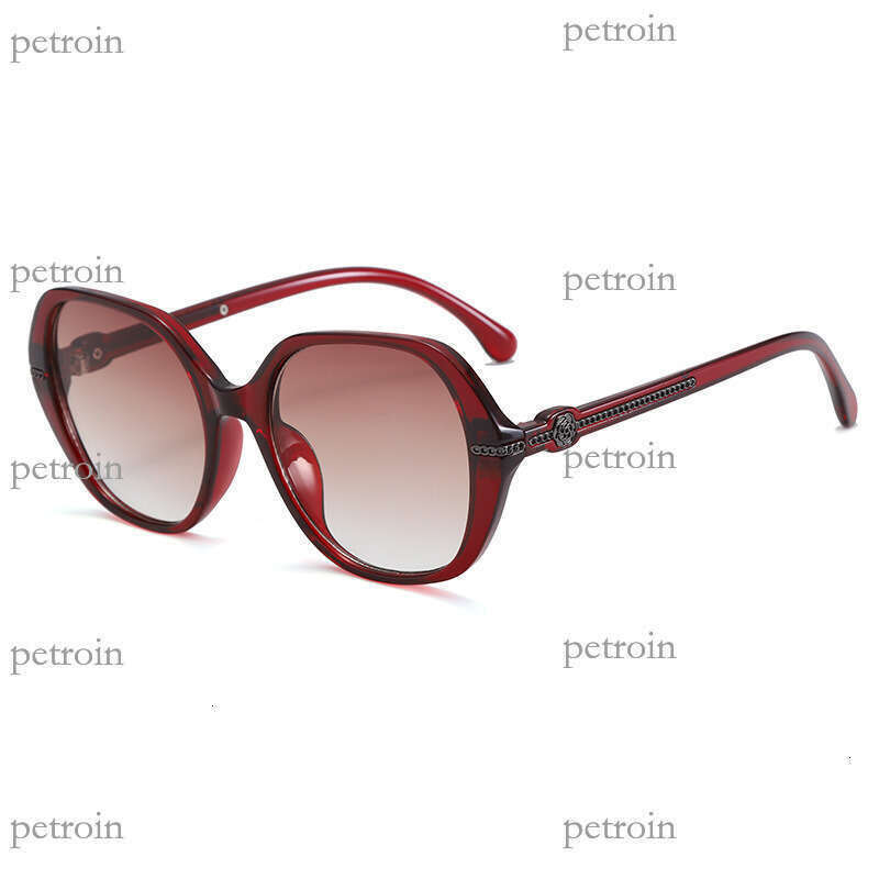 2025 New Camellia Metal Decor Fashion Sunshade Glasses Internet Celebrity Trendy Sunglasses for Men and Women High-end Shades