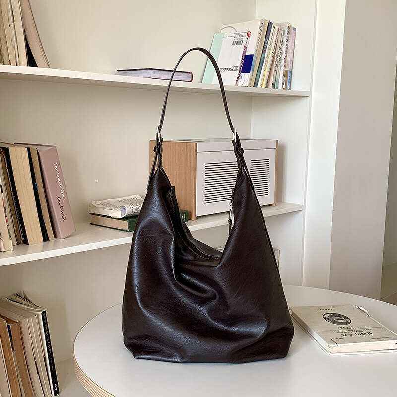 Autumn Tote Bags Designer Women Winter Korean Style Black Casual Commuter High-end Simple Versatile Soft Leather Large Capacity Women's Bag