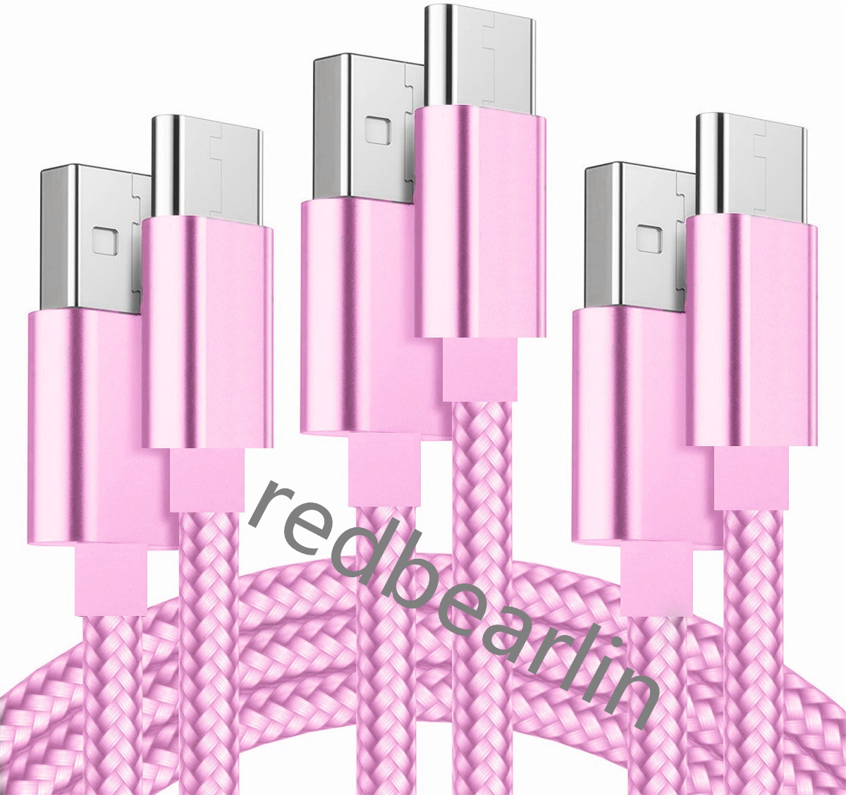 High Speed 1M 2M 3M 2.4A Quick Charging USB C Type c Micro V8 5pin Fabric Nylon Alloy USB Cable Cables For Samsung S23 S25 Note 20 Htc lg Android phon