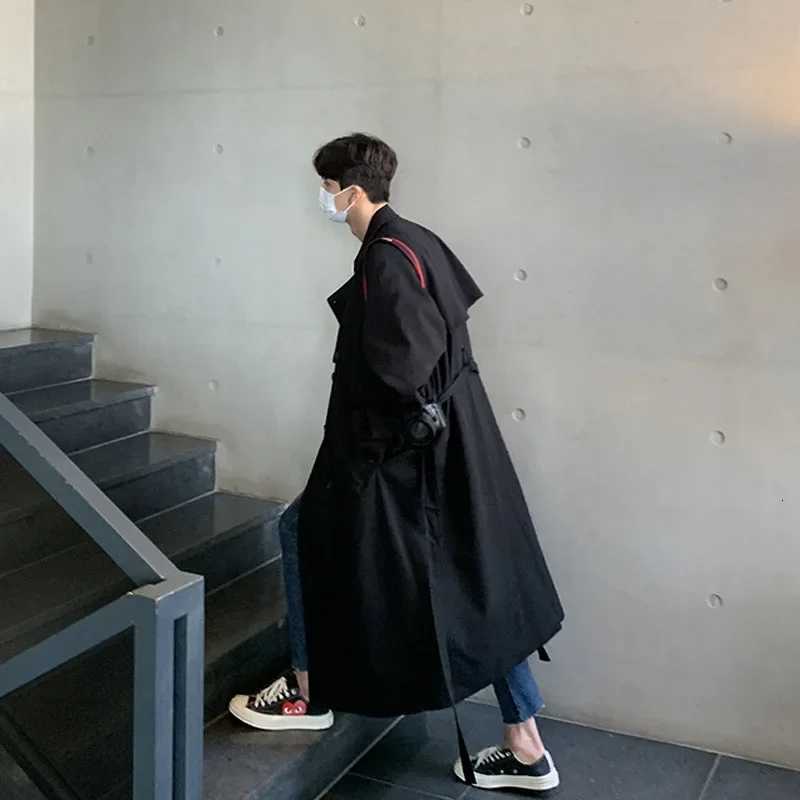 2023 New Autumn Solid Color Mens Korean Style Loose-Fit Overcoat Casual Trendy Jacket FD30 W250815