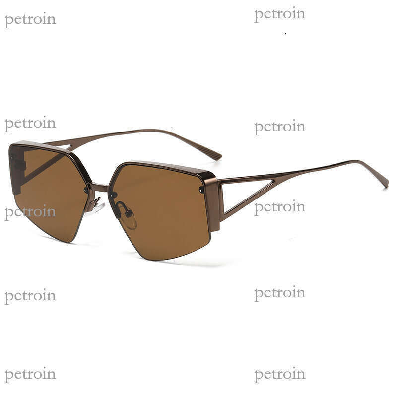 New Fashion Metal Polygonal Trendy Ins Style Unisex Sunglasses