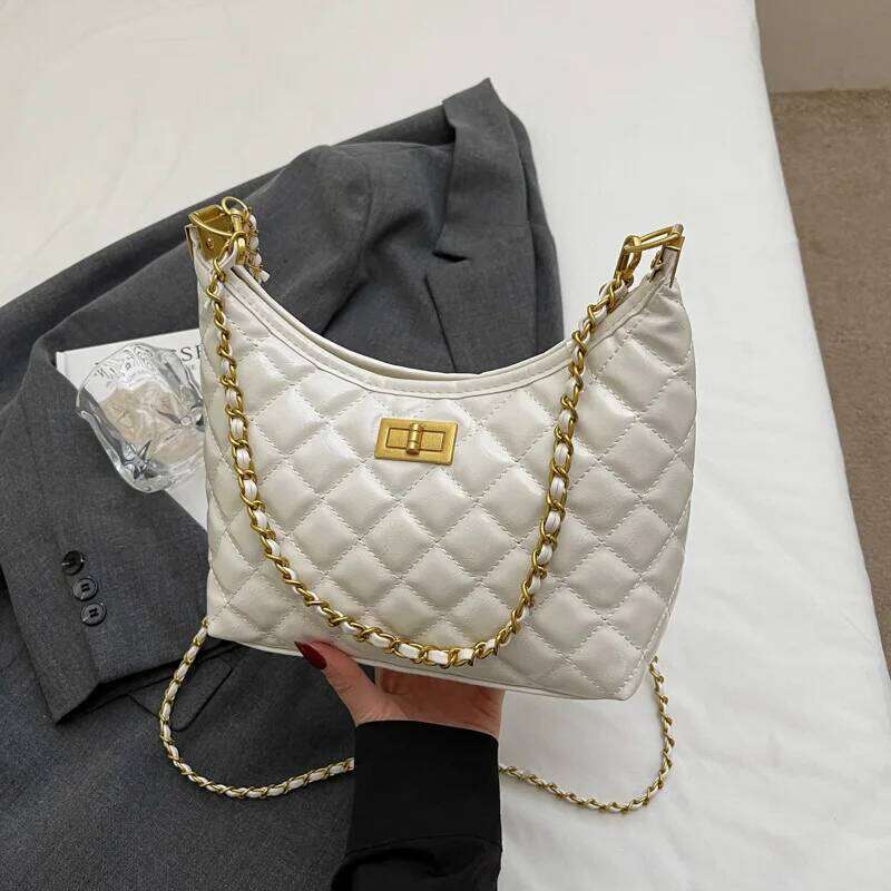 2025 Designer bag Luxury bag Chain Bag Women's Vintage Chic Crossbody Shoulder Underarm Versatile