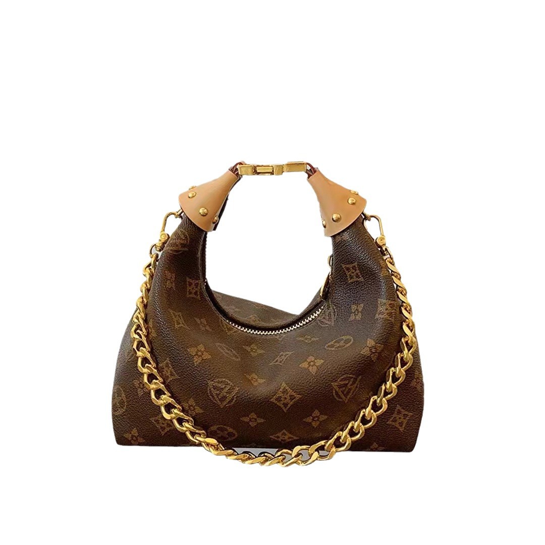 2025 new Popular Best - selling Monogram Single - shoulder Luxury - style Bag Chain Underarm Bag High - value Fashion Single - shoulder Travel Cross -