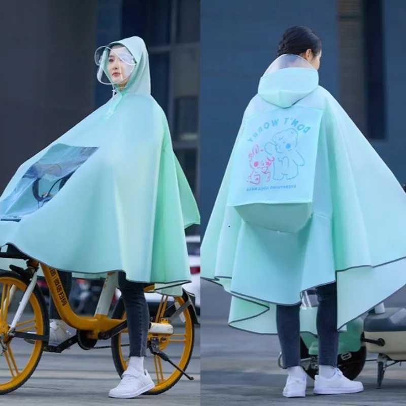 Full-Body Long Electric Scooter and Bicycle Raincoat Special for Heavy Rain Mens and Womens Styles Y250814