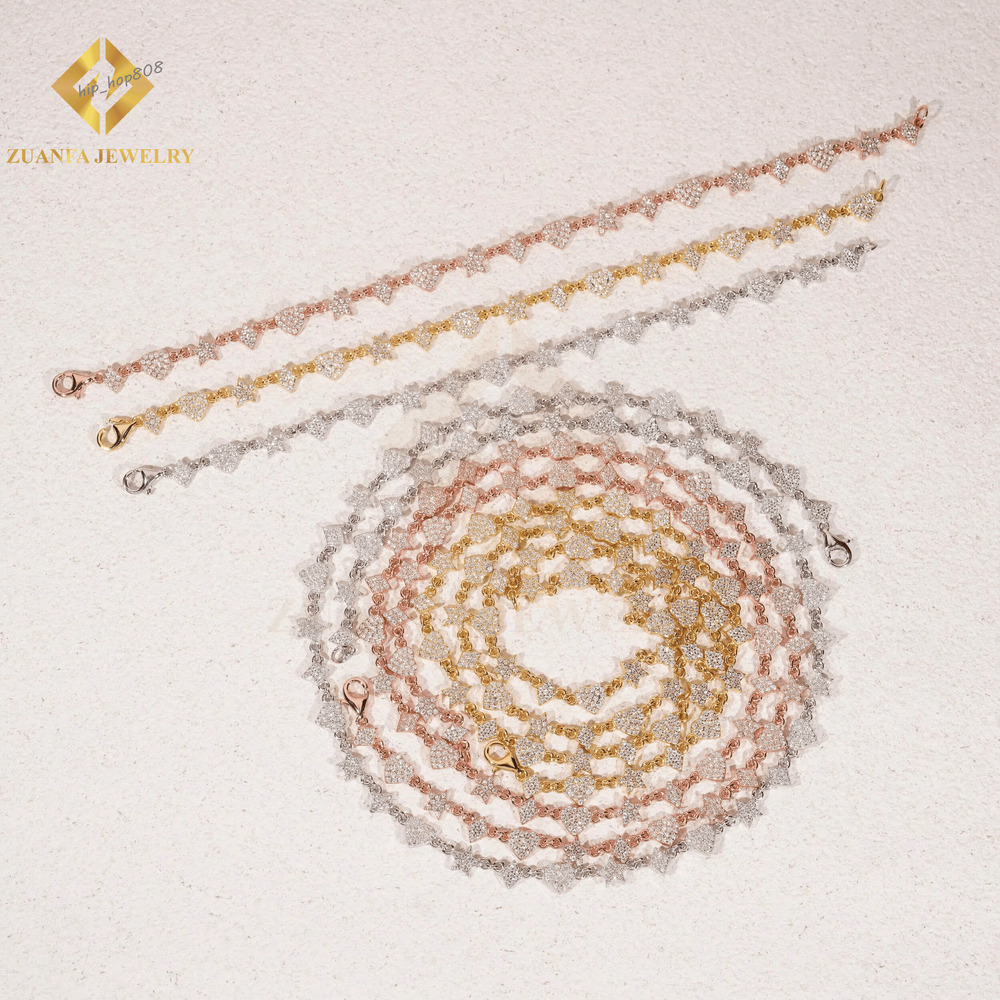 New Arrival Moissanite Pass Diamond Tester Bracelets 925 Silver Gold Plated Fashion Unisex Chain bracelet for Daily Jewelry