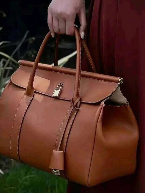 High Quali Leather Tote 2025 New Faion Versatile Small Busin Women's Oulder Crossbody Bag Urban Ma... 250815