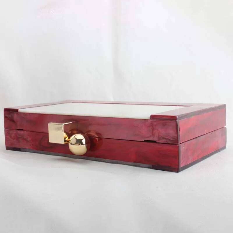 Designer bag 52 Marbling Pattern Acrylic Clutch Handbag Designer Women's Box Evening Party Wedding Purse Shoulder Messenger Bags