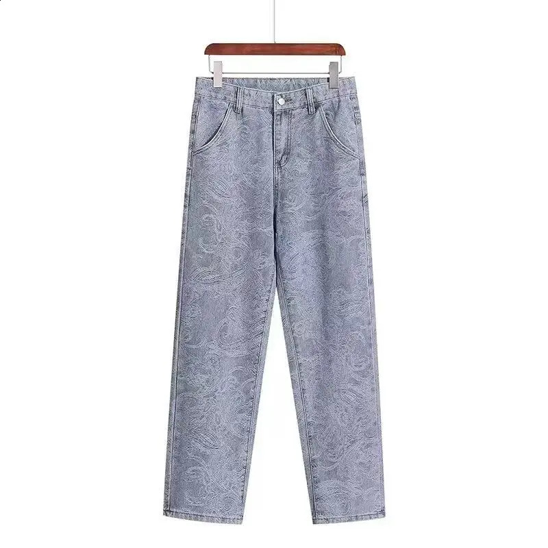 Spring Autumn Denim Set For Men Stylish Jacket Jeans 2piece Suit Working Class Style Fashion Sets 250815