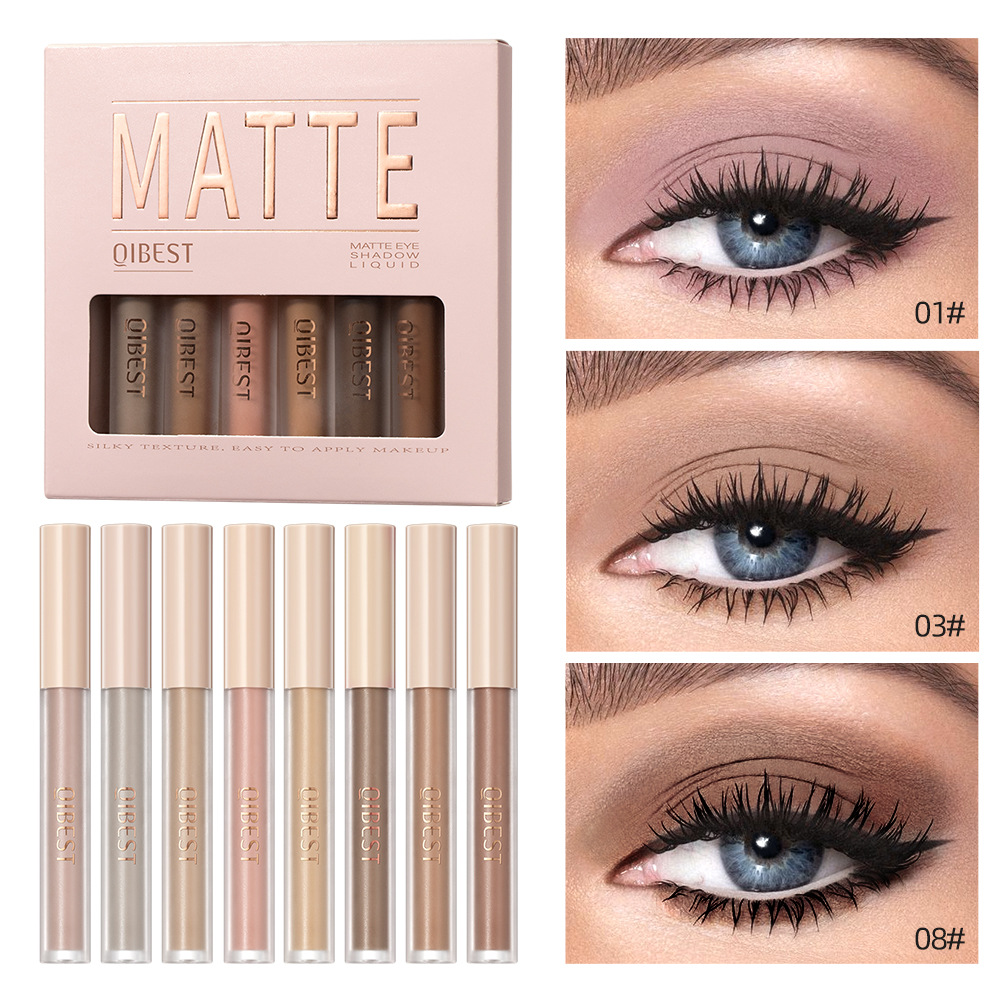 Low-saturation Matte Liquid Eyeshadow Veet Contouring Shadow Pigments Eye Cheek Dual-use Long Lasting Professional Makeup X250815