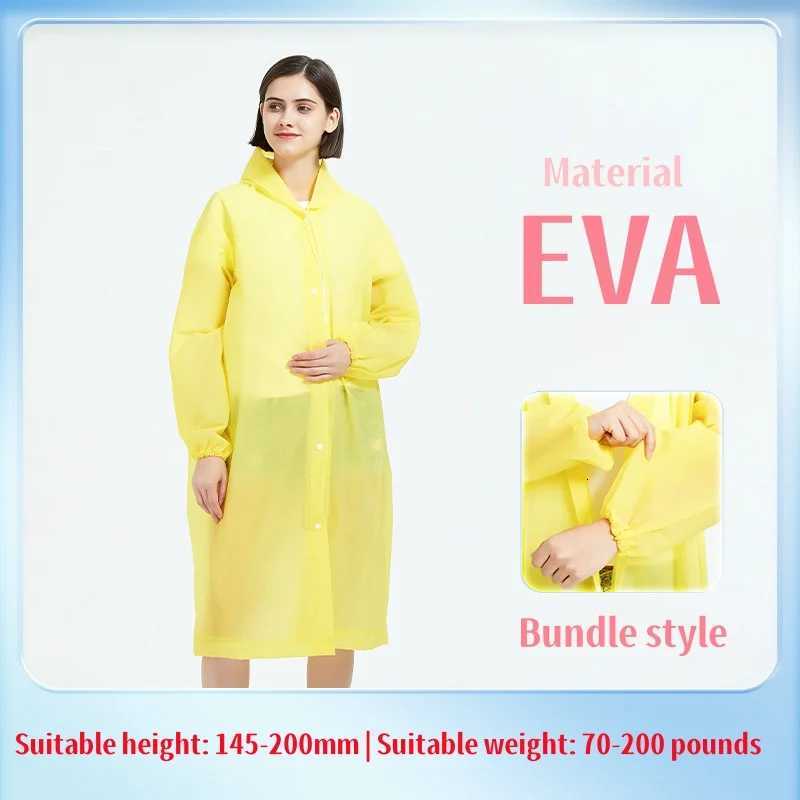 Raincoat Women Men Impermeable Thickened Waterproof EVA Raincoat Tourism Outdoor Hiking Rain Poncho Raincoat Hooded Rain Coat Y250814