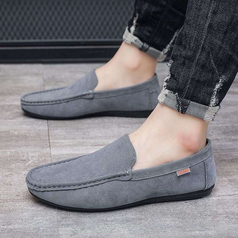 2025 Dou Spring New Style Men's For Leisure And Breathable Driving Flat Bottom Lazy Shoes 2Dcd