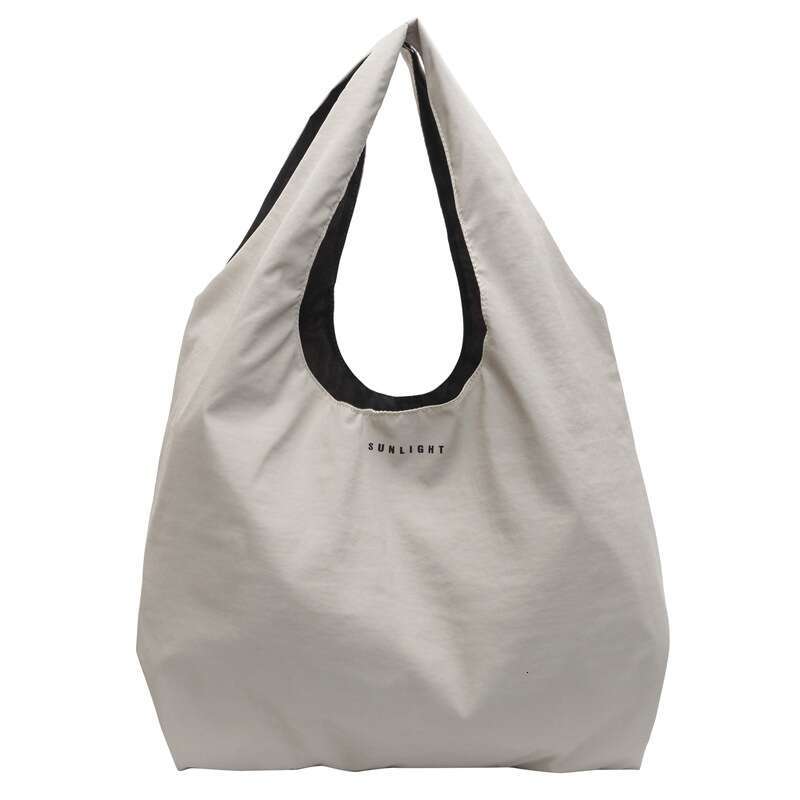 Color-Block Letter Casual Handbag for Women 2025 New Simple Korean Style Shoulder Bag Bags Designer Women Lightweight Versatile Nylon Tote