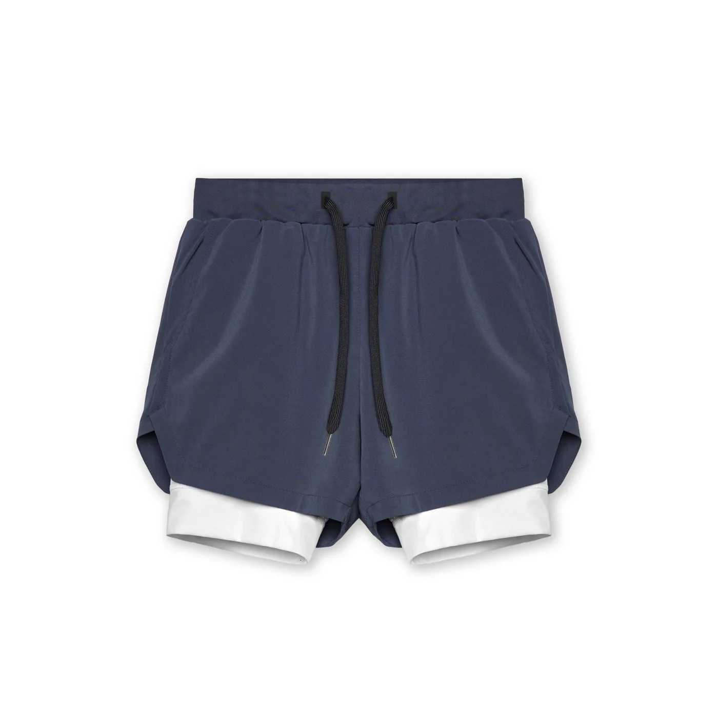 2024 NEW mens sports shorts 2 in 1 Running shorts mens double layer breathable fitness bodybuilding training Jogging Shorts Y250814