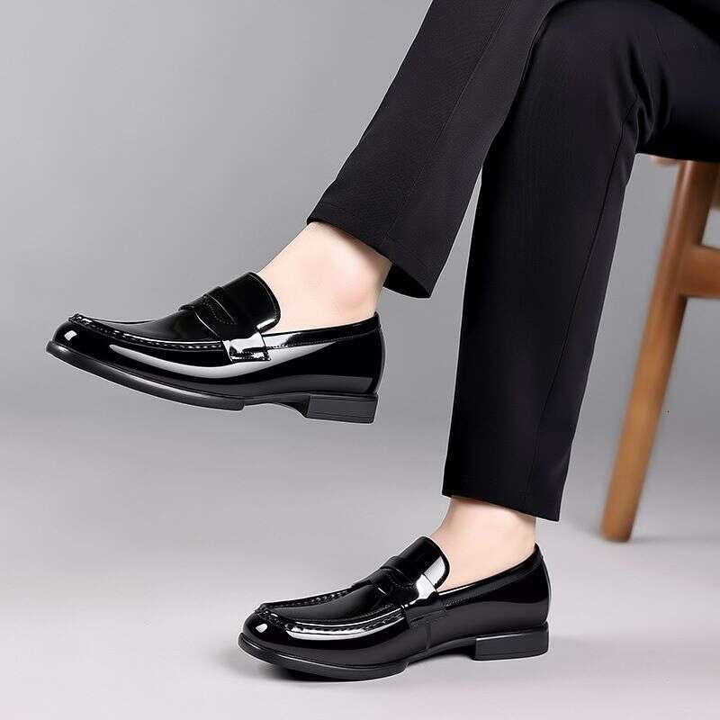 New Cowhide Loafer, Fahion Bean Hiny Urface, One Foot Men' Hoe, Formal Wear, Britih Buine Caual Leather