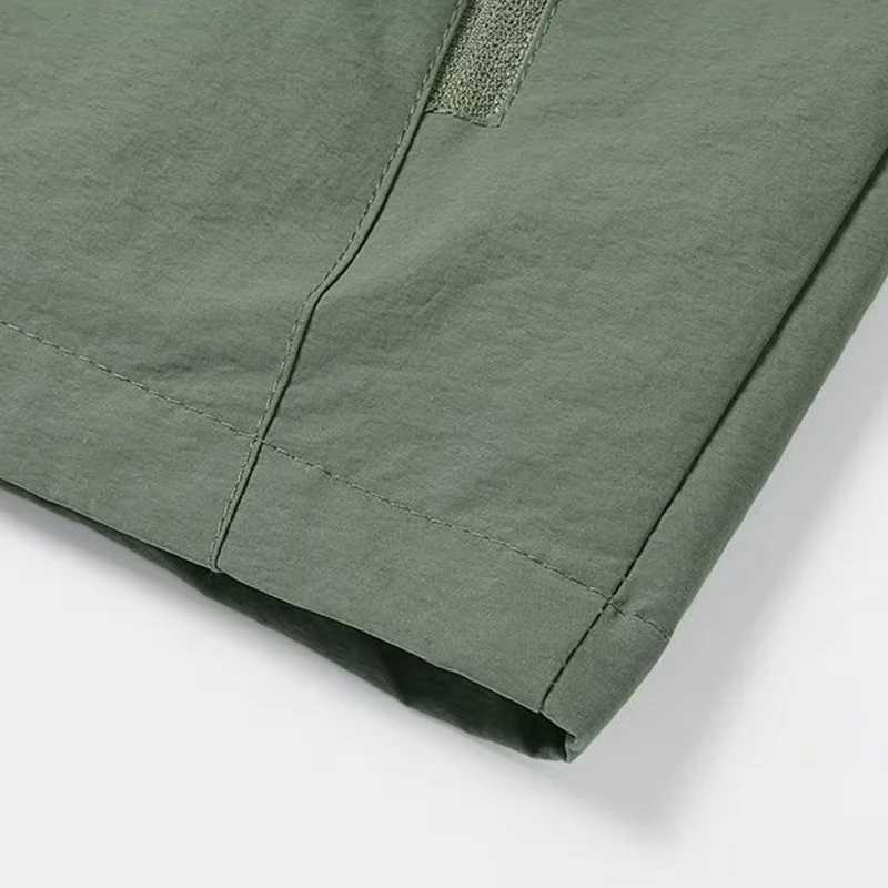 2025 Mens Casual Autumn Quick Drying Outer Jackets Fashion Anti-Ultraviolet Windproof Coat Man Thin Stand Green Overcoat W250815