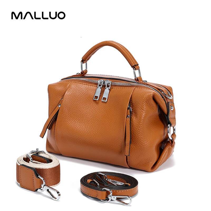 Women's Cowhide Genuine Shoulder Bags Lady Solid Fashion Handbag Female Designer Crossbody Cow Leather Bag Ladies