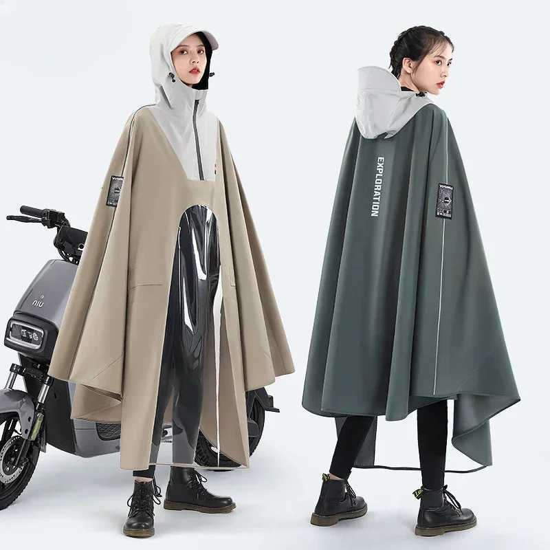 Motorcycle Raincoat Thickened and Lengthened Electric Vehicle Adult Long Full Body New Battery Vehicle Special Poncho Y250814