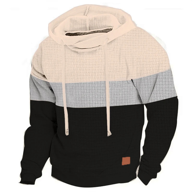Mens Hoodie Pullover Sweatshirt Hooded Color Block Drawstring Sports Outdoor Casual Streetwear Sportswear Basic Fall Winter 250814