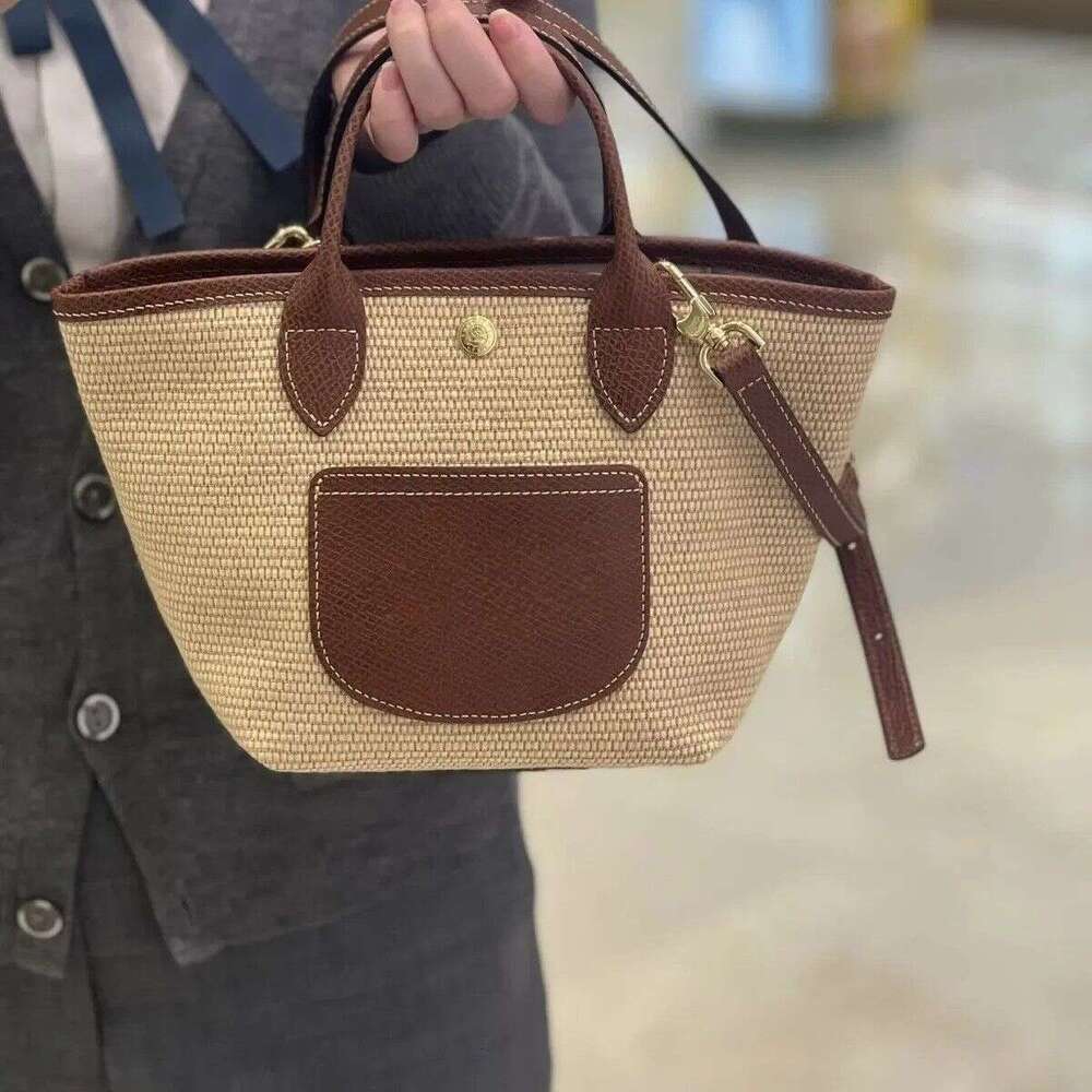 Designer Bag Tote bag Shoulder bag Fashion Straw Woven Versatile Niche New Single Beach Solid Color Crossbody Women S Handbag Enhances Appearance
