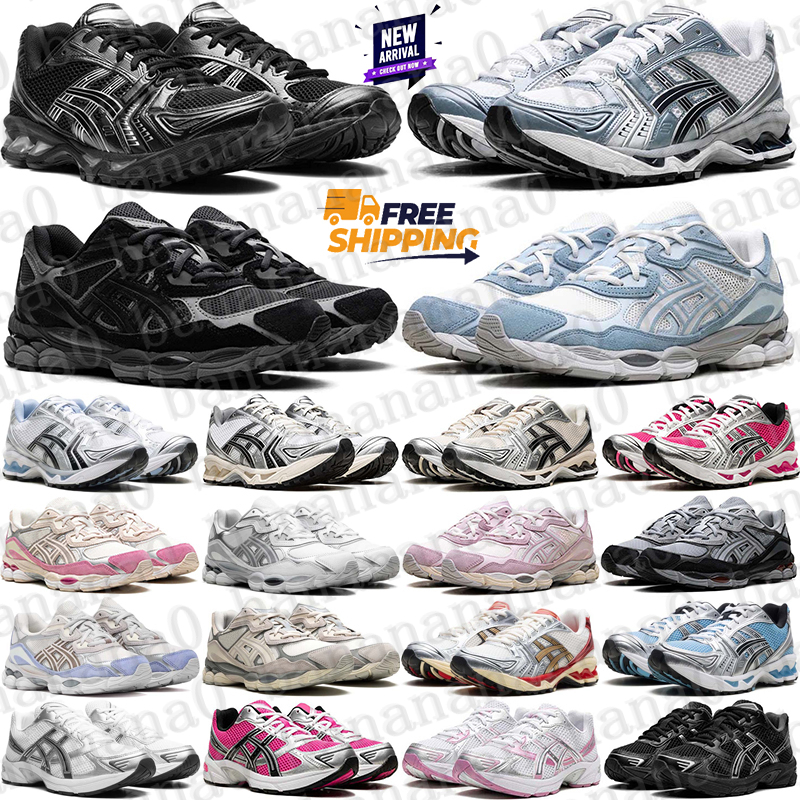 Free Shipping Designer asiscs 14 gels nyc 1130 sneakers Running Shoes trainers black white pink for mens womens chaussure Sports runners