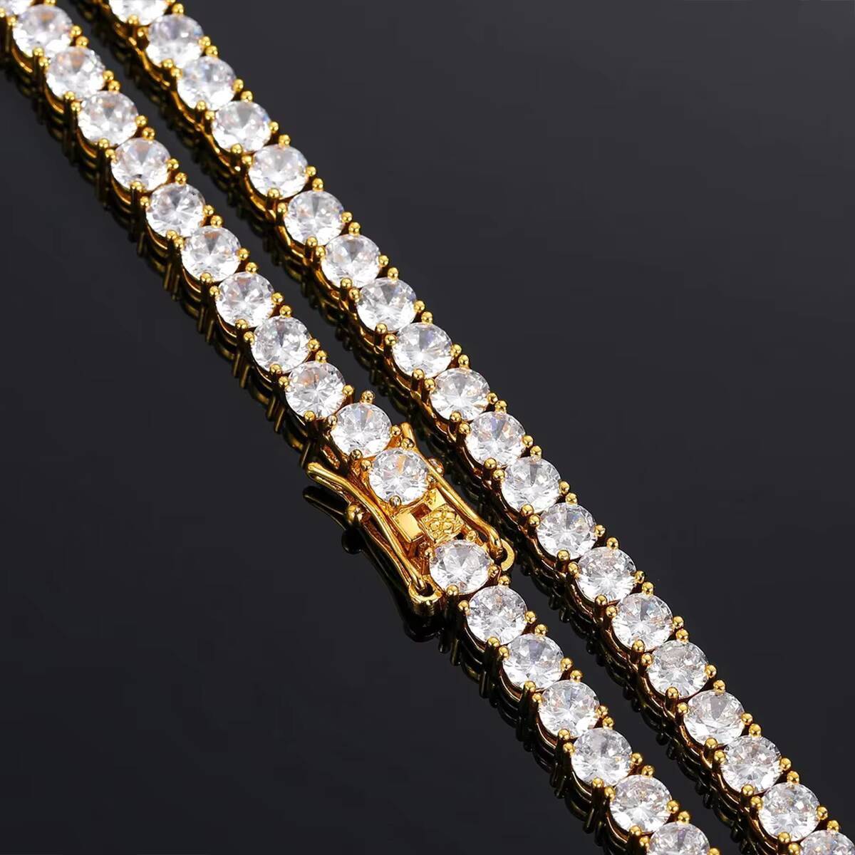 Factory Direct Sales 925 Sterling Silver Vvs Chain 3mm 4mm 5mm Necklace Bracelet Moissanite Necklace Tennis