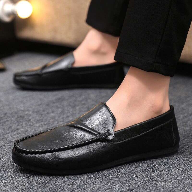 Low Top Men's One Foot Kick, Lefu Shoes, 2025 Anti Slip And Waterproof Thick Soled Formal Attire, Wenzhou Lazy Man,
