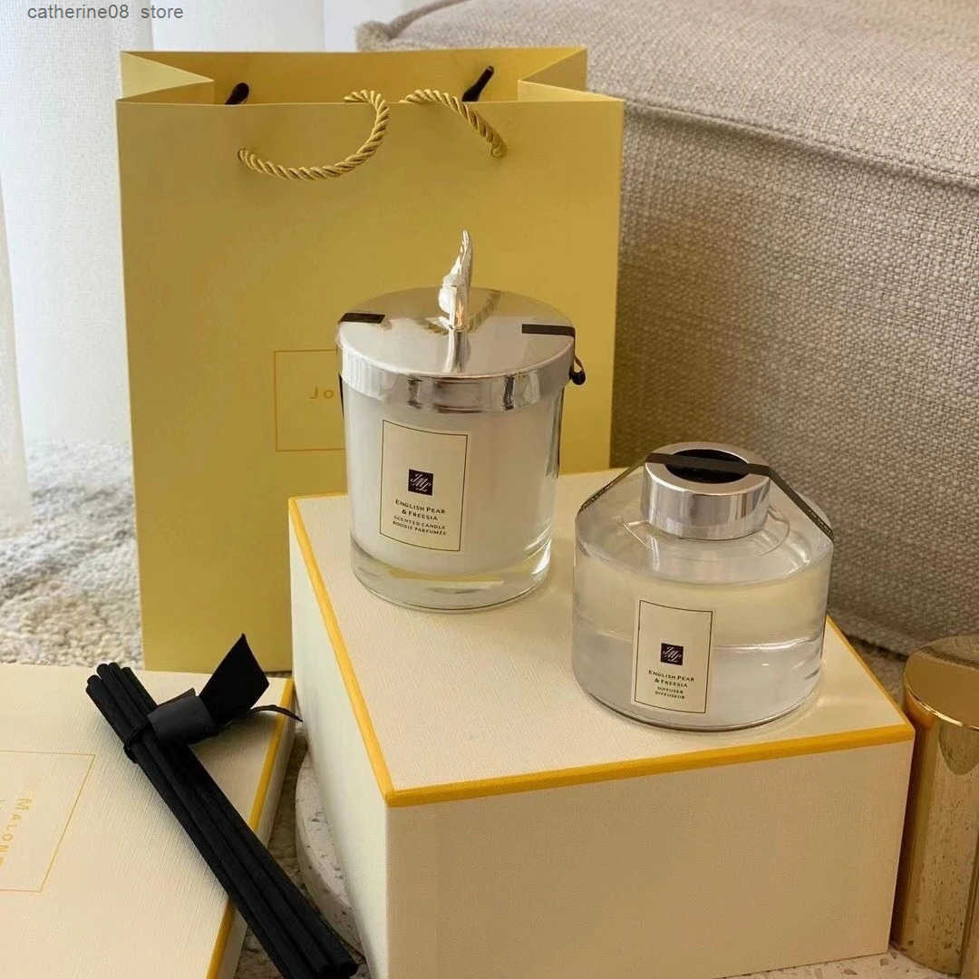 Zumalone Aromatherapy Candle Soothing Sleep Aid Birthday JoMalone London Fragrance Gift Set with Plants Z250815