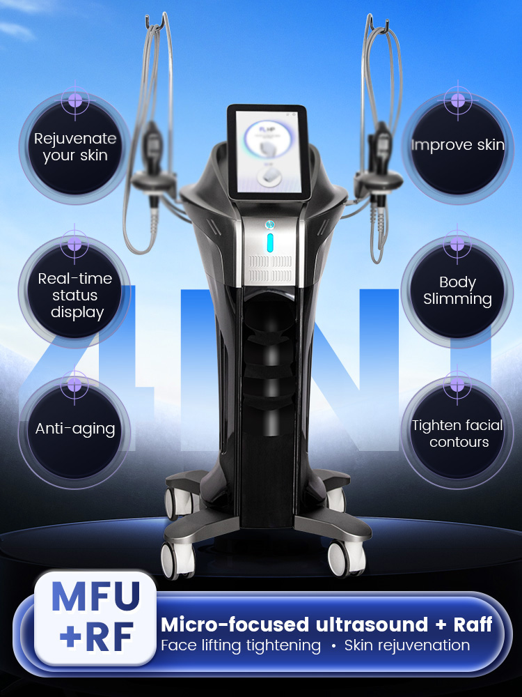 Vertical HIFU Anti-Aging Beauty Machine For Skin Firming Wrinkle Removal Face Contour Lifting And Body Shaping For Spa Or Home Care Use
