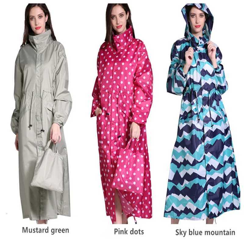 Long Travel portable Raincoat Women Ponchos Waterproof Pullover Womens Breathable Rain Coat Chubasquero Mujer Y250814