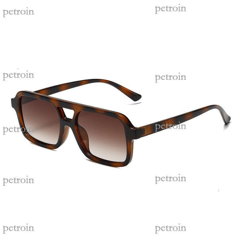 New Double Bridge Sunglasses Hot-Selling Pilot Fashion Trend UV Protection