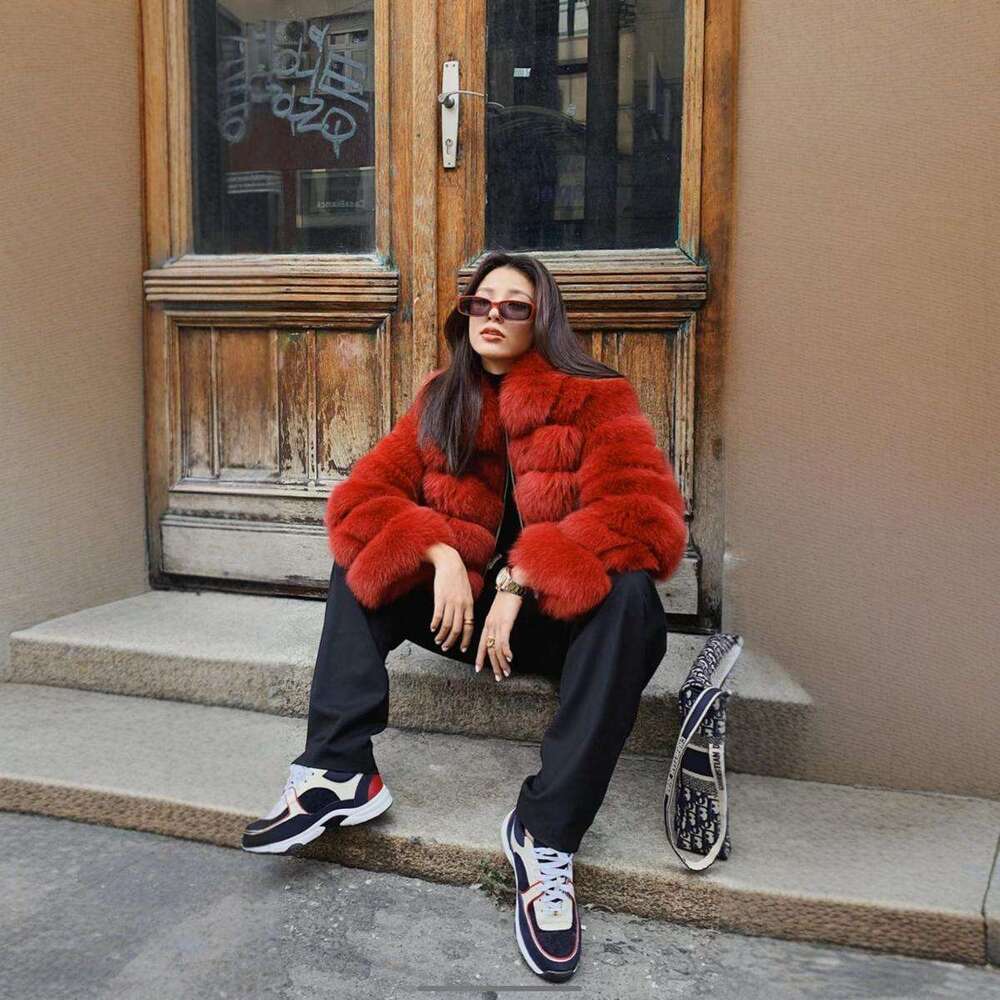 Mink coat women's whole mink new faux fur women's clothing medium long fur coat mink fur women