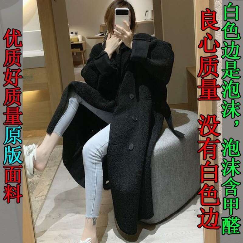 Korean style Autumn and winter corduroy casual suit suit trench coat women