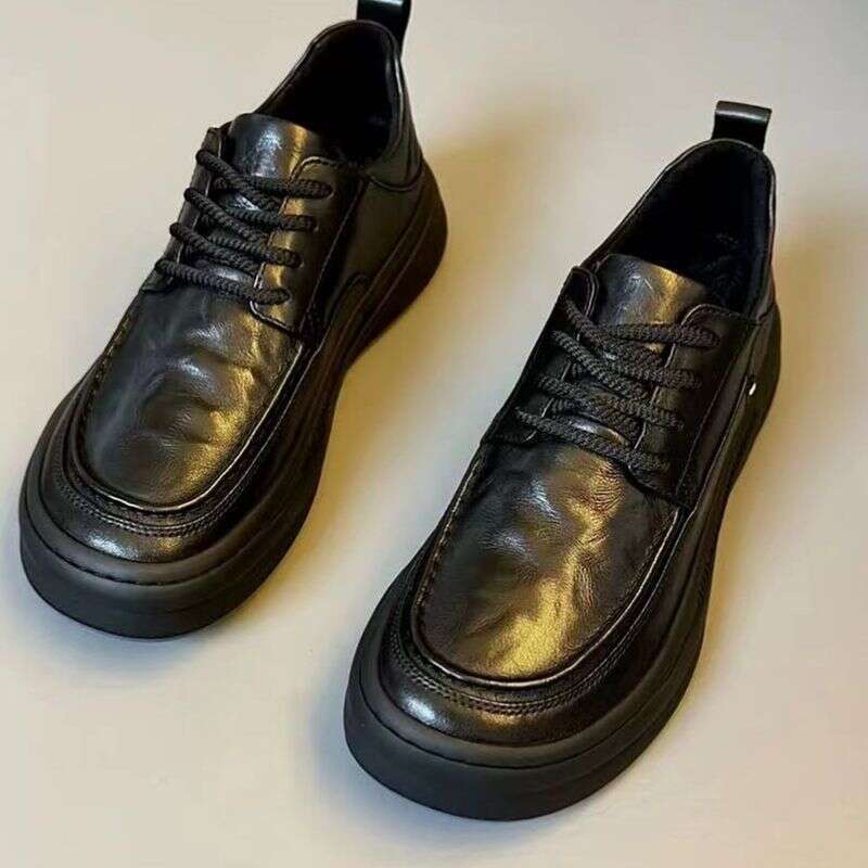 For Men, 2025 Autumn New Item, Lightweight Soled Shoes, One Foot Soft Leather Breathable Casual Men's Shoes
