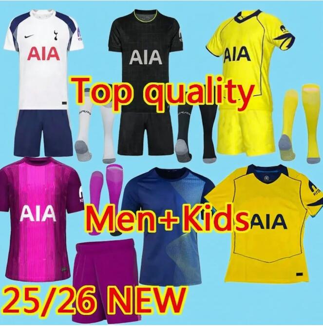 Children MADDISON SON TOTTEN Soccer Jerseys 2025 2026 RICHARLISON BISSOUMA DAVIES KULUSEVSKI JOHNSON ROMERO 25 26 kids kits Goalkeeper VICARIO Football Shirt