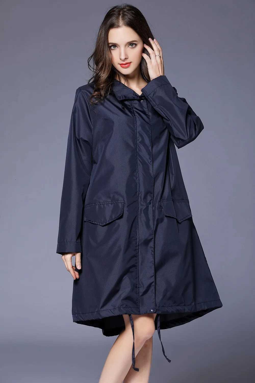 New Men Women Lightweight Hiking Rain Coat Poncho Waterproof Long Raincoat Adults Outdoor Breathable Biker Rain Rainwear Y250814