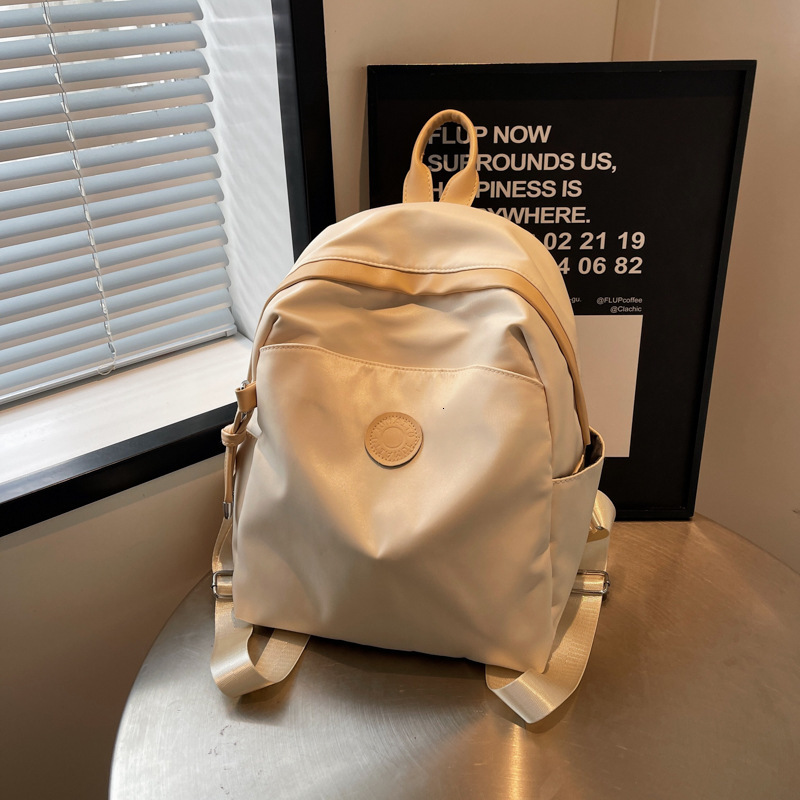 Autumn New Neutral Style Backpack Casual Women's Couple Backpack Fashionable Solid Color Large Capacity Backpack Travel Backpack Autumn New Desig