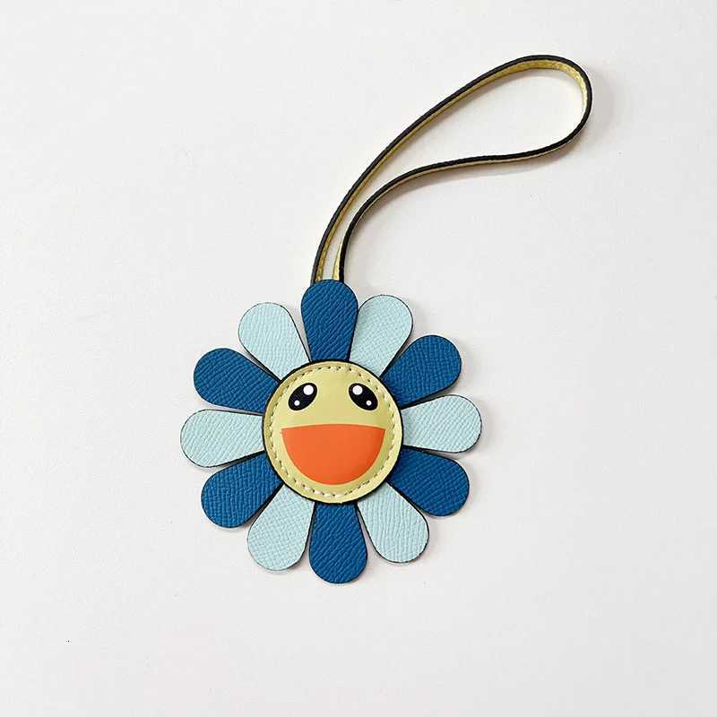 Fashion Genuine Leather Colorful Shower Keychain Bag with Pendant Ornament Accessories Y250815